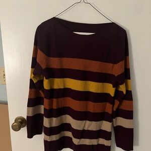 Market & Spruce Colorful Striped Sweater-SP
